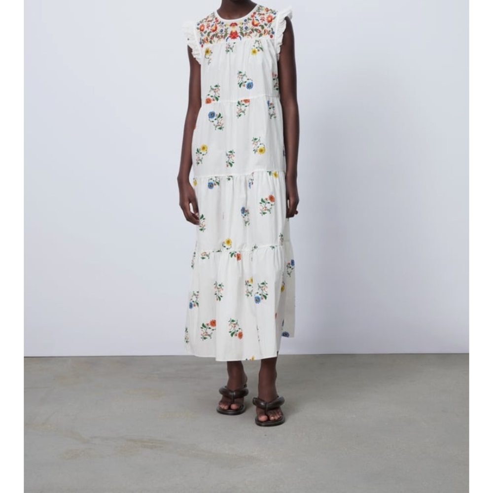 Embroidered Zara Mini Dress